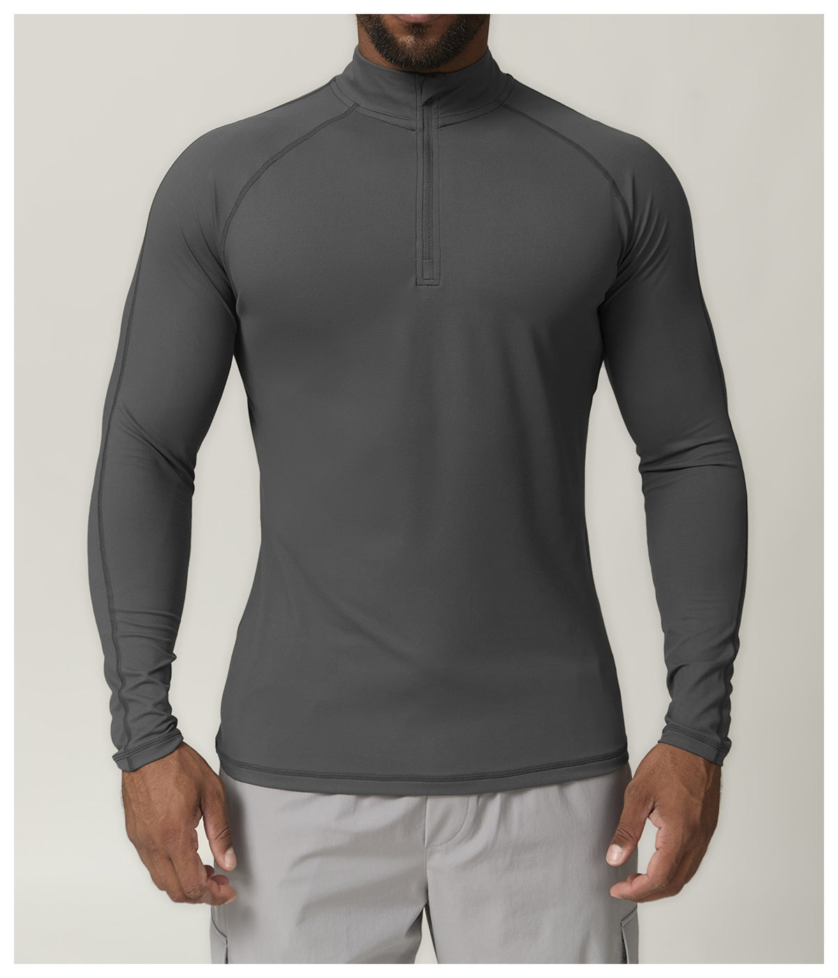 Tops Outdoor Fitness Running Quick Dry Long Sleeve Sports Zipper T-shirt Sports Casual Tops