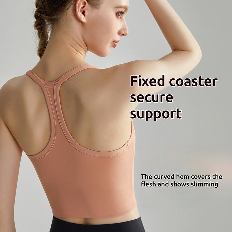 Beautiful back High strength Outdoor Yoga Running Fitness Strong wrap Gather Fixed chest pad Seamless Antibacterial Comfort