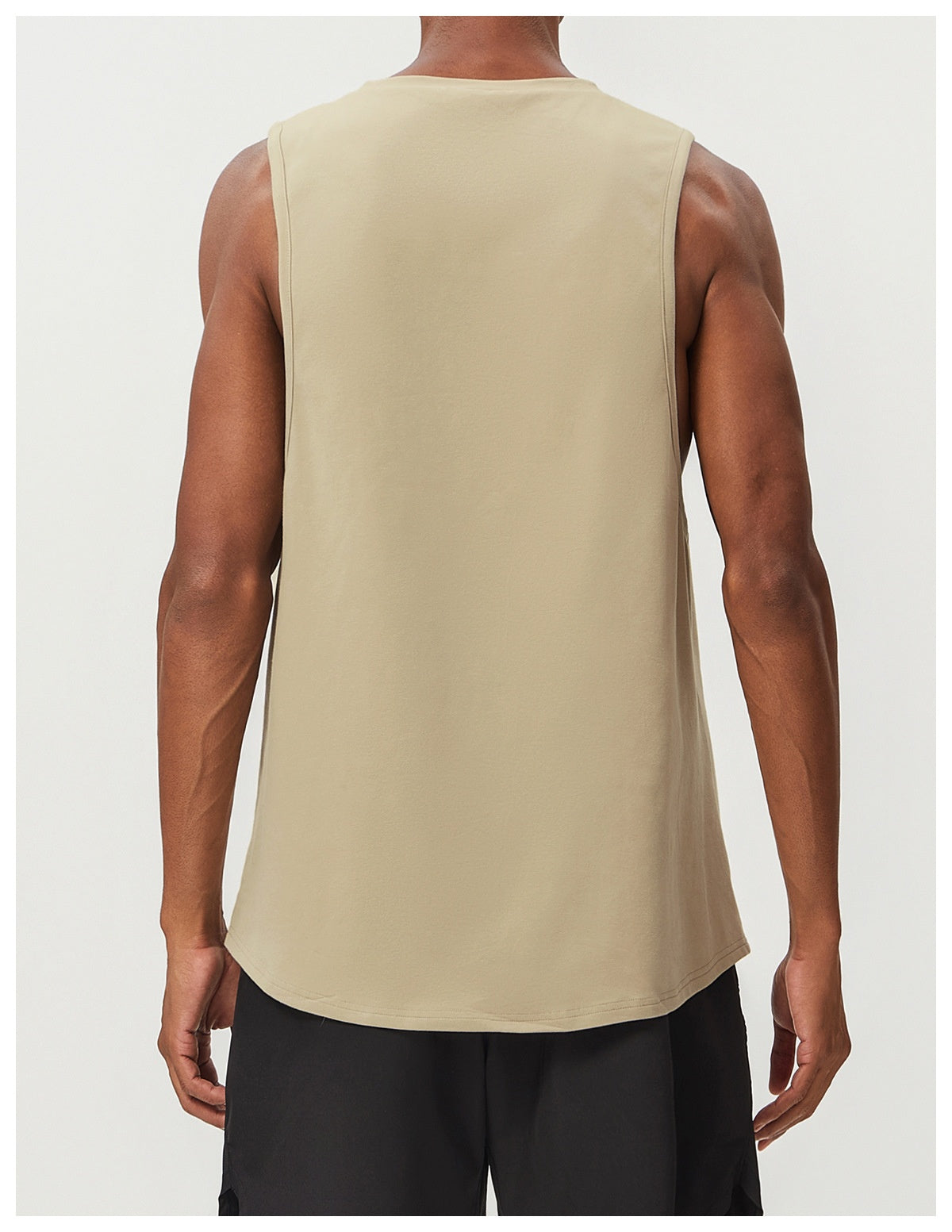 Men's Cotton Tank Tops Workout Gym Moisture Wicking T Shirts Muscle Athletic Sleeveless Top