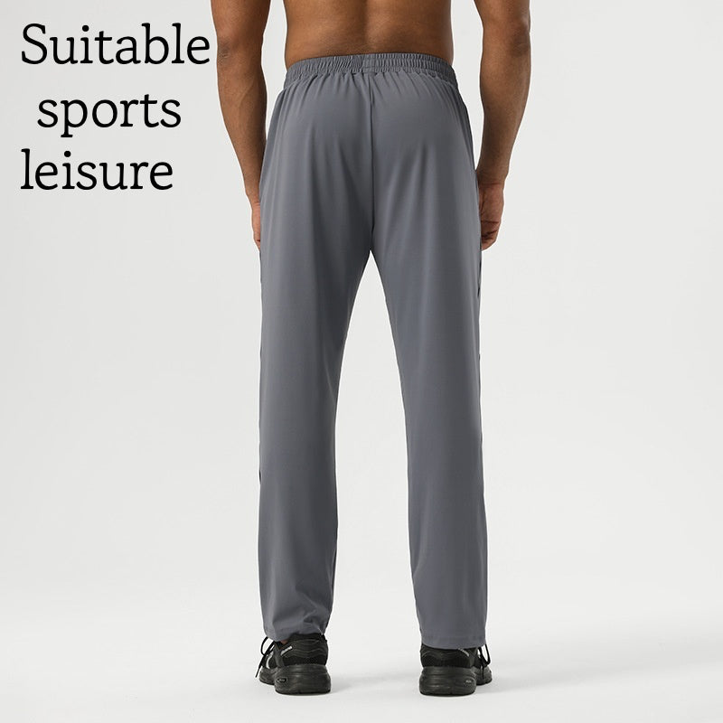 2025 new sports trousers high elastic training pants quick-drying breathable comfortable loose running fitness cycling leisure
