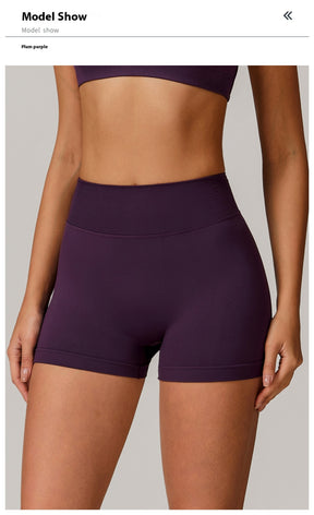 Shorts Sports Running High Waist Yoga Fitness Cycling Outdoor Leisure Hip Lifting Abdomen Slimming Seamless No Embarrassing Lines