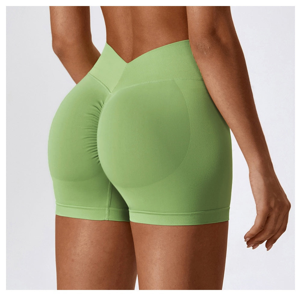 Shorts Sports Running High Waist Yoga Fitness Cycling Outdoor Leisure Hip Lifting Abdomen Slimming Seamless No Embarrassing Lines