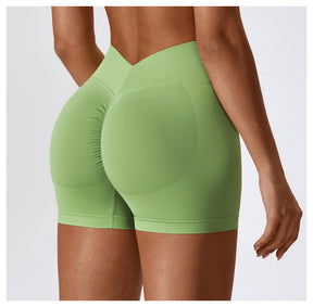 Shorts Sports Running High Waist Yoga Fitness Cycling Outdoor Leisure Hip Lifting Abdomen Slimming Seamless No Embarrassing Lines