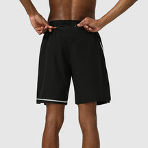 Shorts Breathable Stretch Quick Dry Basketball Shorts Fitness Sports Reflective Strips Pockets