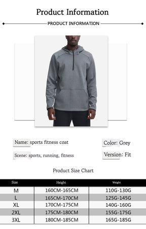 Running Fitness Outdoor Leisure Fishing Training Quick Dry Sports Hooded Loose