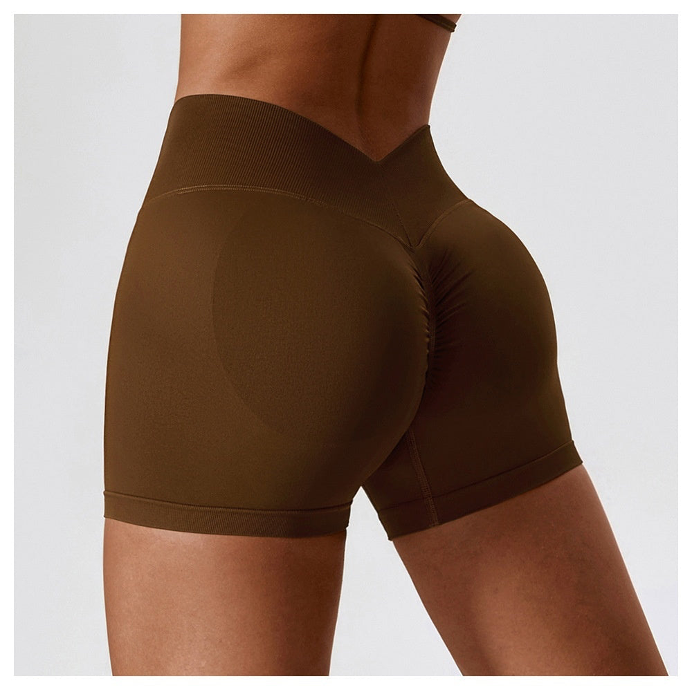 Shorts Sports Running High Waist Yoga Fitness Cycling Outdoor Leisure Hip Lifting Abdomen Slimming Seamless No Embarrassing Lines
