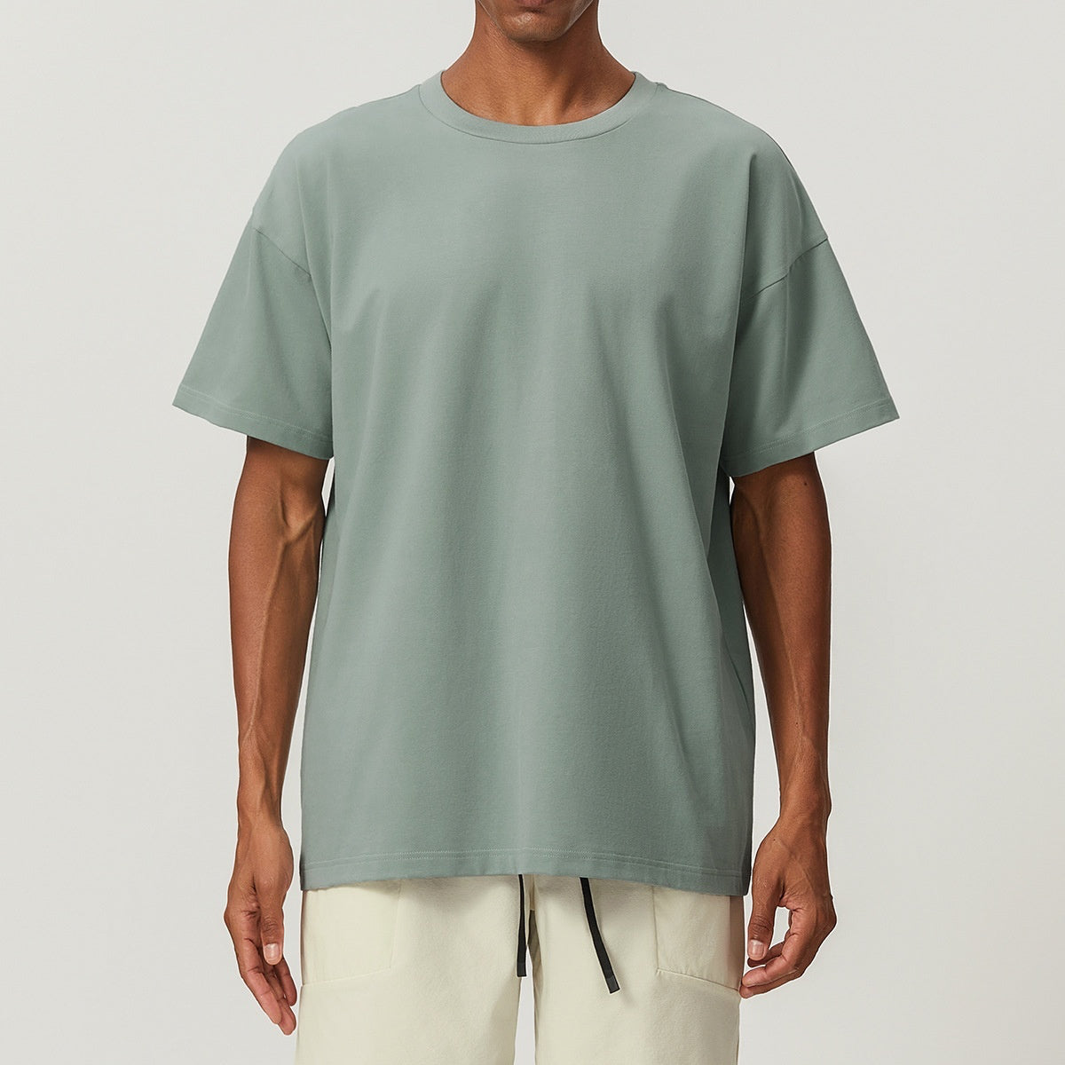 citywalk cotton soft sweat-absorbent loose sports leisure fitness tops soft cotton skin-friendly breathable T-shirt