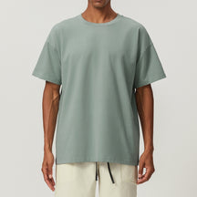 citywalk cotton soft sweat-absorbent loose sports leisure fitness tops soft cotton skin-friendly breathable T-shirt