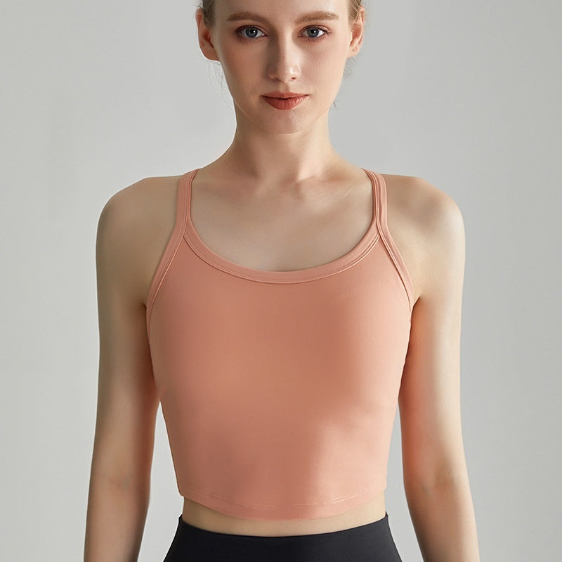 Beautiful back High strength Outdoor Yoga Running Fitness Strong wrap Gather Fixed chest pad Seamless Antibacterial Comfort