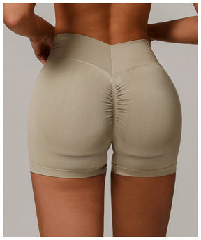 Shorts Sports Running High Waist Yoga Fitness Cycling Outdoor Leisure Hip Lifting Abdomen Slimming Seamless No Embarrassing Lines