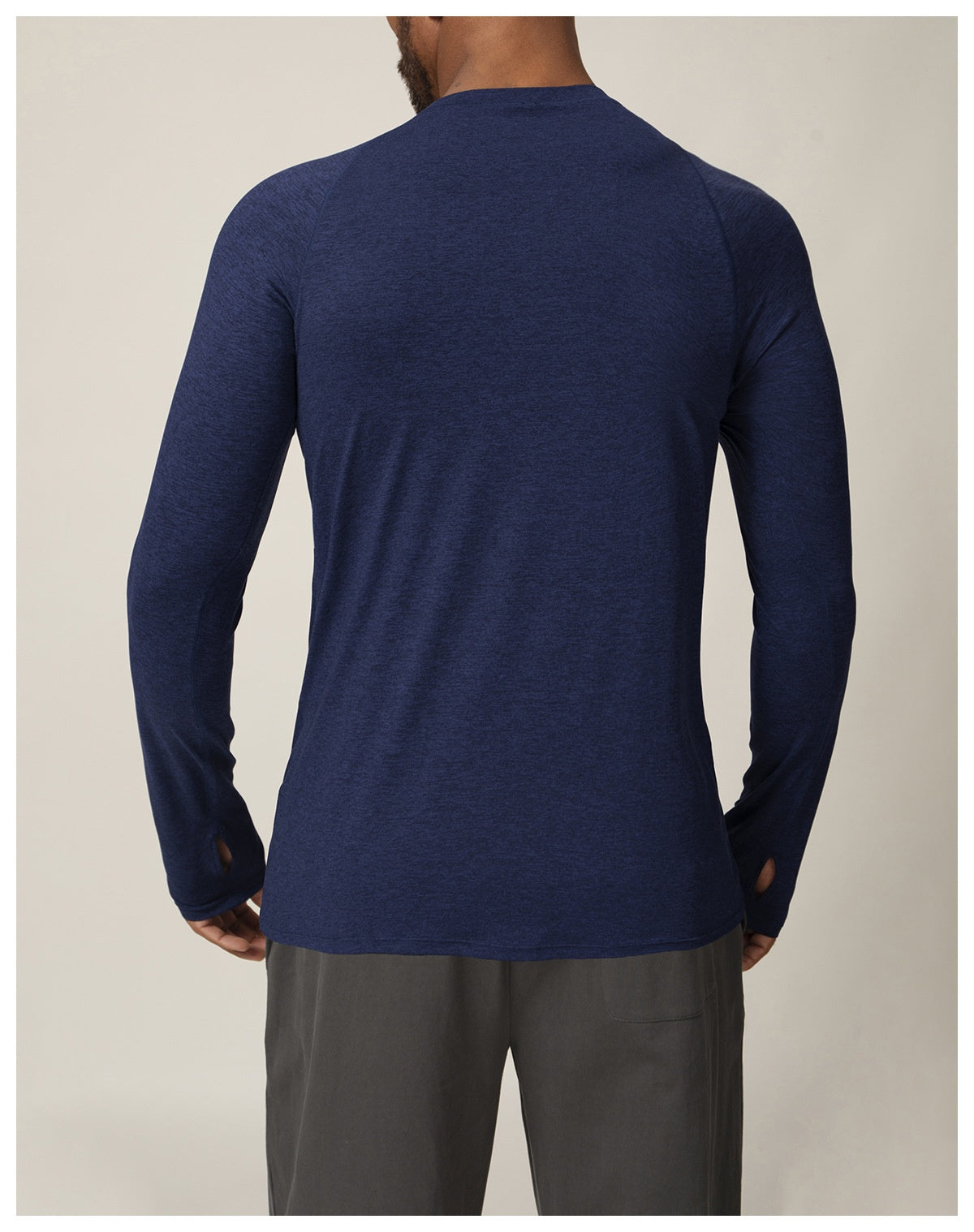 Quick-drying long-sleeved T-shirt autumn and winter running fitness tennis training stretch tops outdoor running fitness clothes with finger sleeves