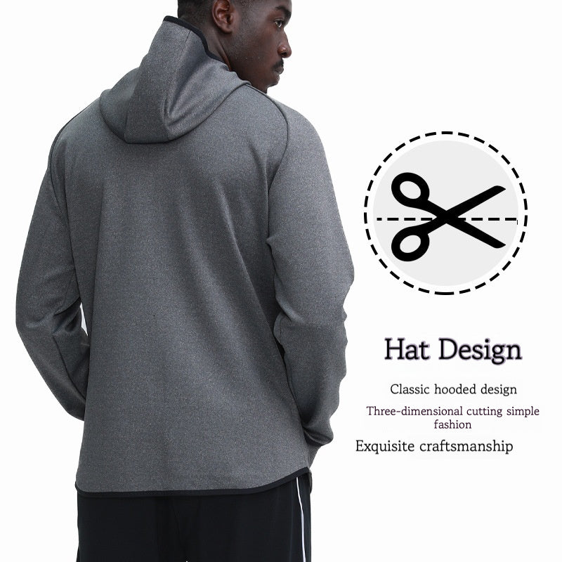 Running Fitness Outdoor Leisure Fishing Training Quick Dry Sports Hooded Loose