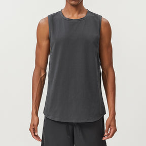 Men's Cotton Tank Tops Workout Gym Moisture Wicking T Shirts Muscle Athletic Sleeveless Top