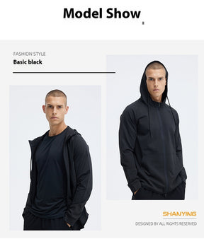 Cardigan Jacket Hooded Jogging Quick Dry Sweater Running Fitness Jacket Spring Autumn Winter Outdoor Aerobics