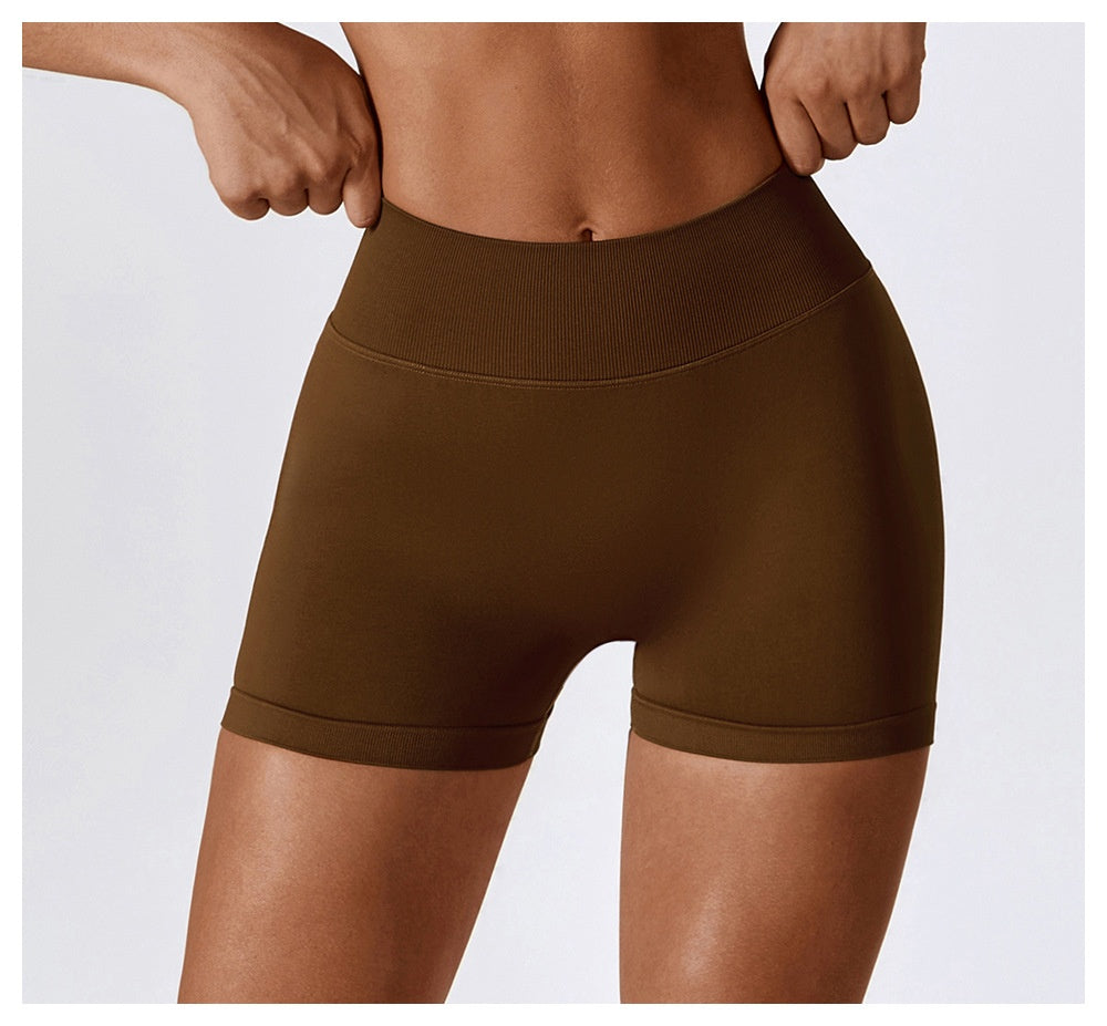 Shorts Sports Running High Waist Yoga Fitness Cycling Outdoor Leisure Hip Lifting Abdomen Slimming Seamless No Embarrassing Lines
