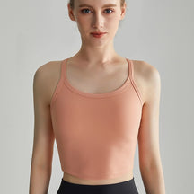Beautiful back High strength Outdoor Yoga Running Fitness Strong wrap Gather Fixed chest pad Seamless Antibacterial Comfort