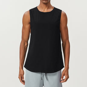 Men's Cotton Tank Tops Workout Gym Moisture Wicking T Shirts Muscle Athletic Sleeveless Top