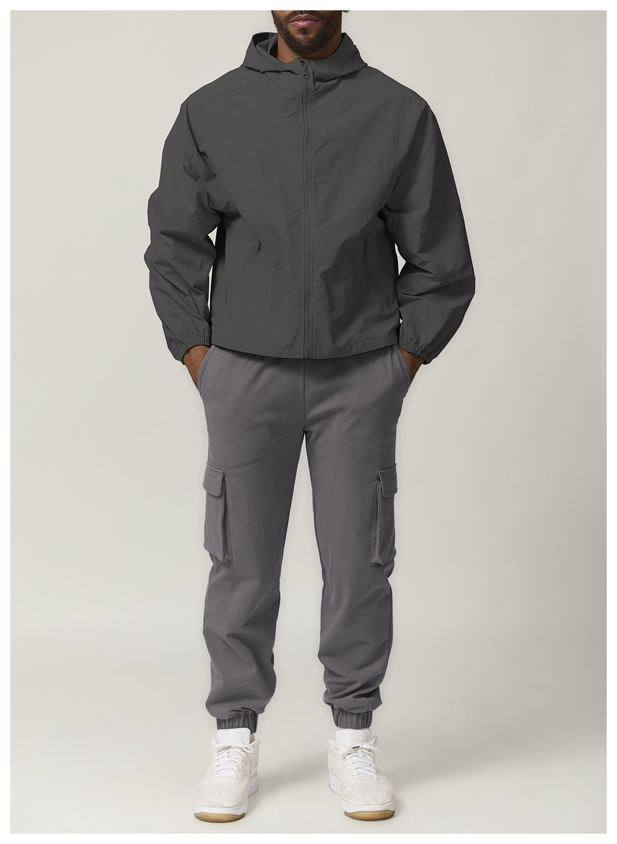 citywalk camping waterproof windproof zipper jacket hiking mountaineering hooded hooded outdoor coat