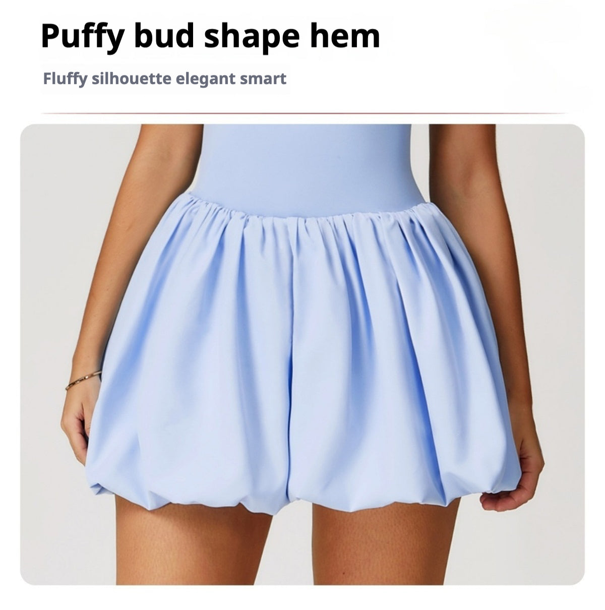 Fake two-piece dress anti-exposure outdoor running fitness tennis skirt bottoming nude feeling sports