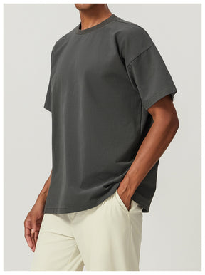 citywalk cotton soft sweat-absorbent loose sports leisure fitness tops soft cotton skin-friendly breathable T-shirt