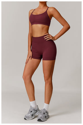 Shorts Sports Running High Waist Yoga Fitness Cycling Outdoor Leisure Hip Lifting Abdomen Slimming Seamless No Embarrassing Lines