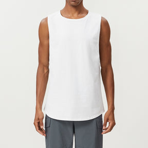 Men's Cotton Tank Tops Workout Gym Moisture Wicking T Shirts Muscle Athletic Sleeveless Top