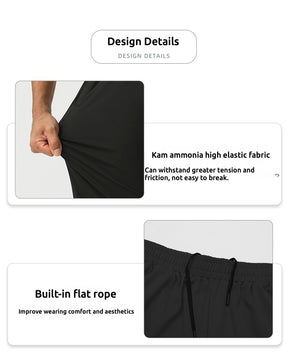 2025 new sports trousers high elastic training pants quick-drying breathable comfortable loose running fitness cycling leisure