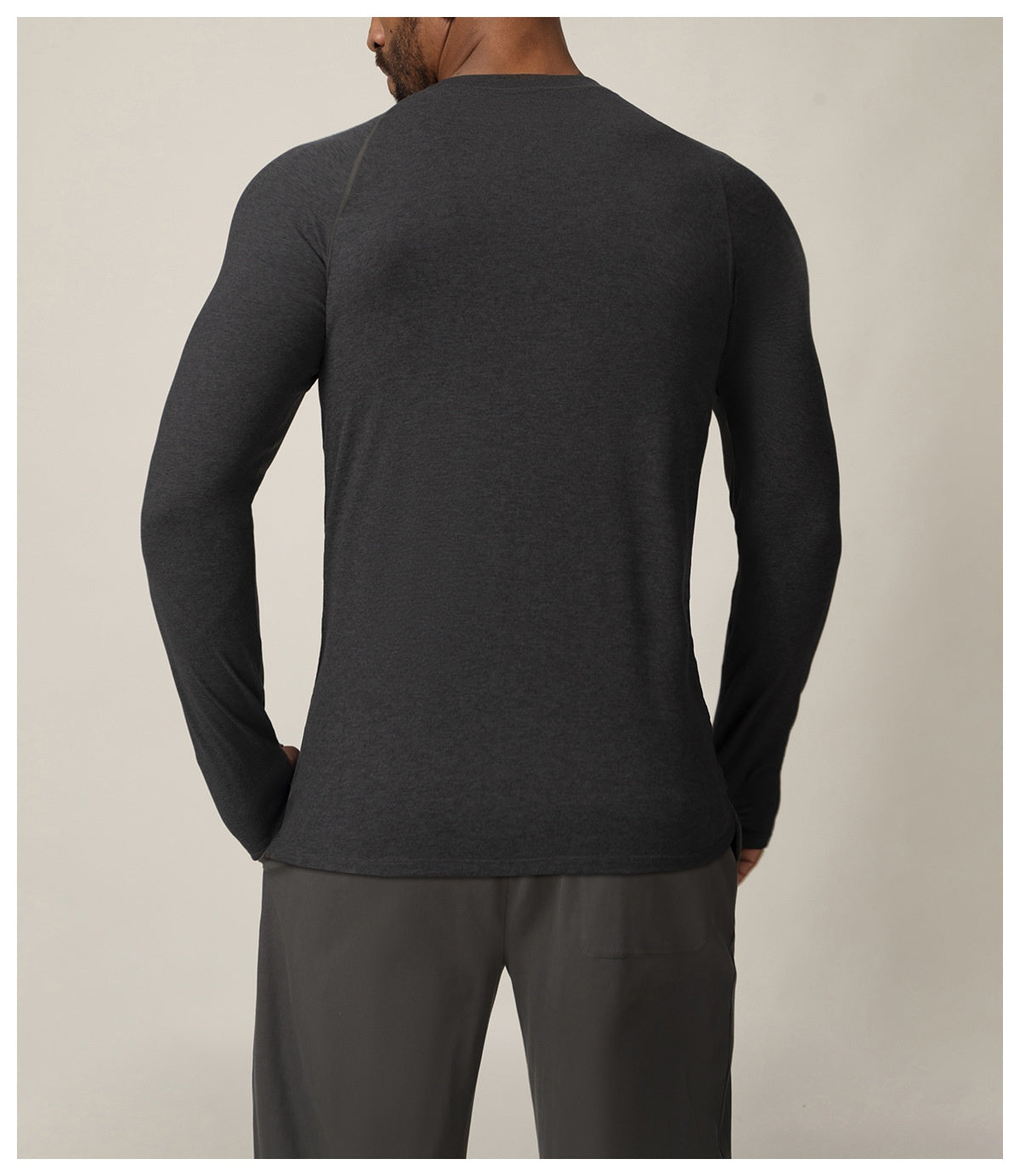 Quick-drying long-sleeved T-shirt autumn and winter running fitness tennis training stretch tops outdoor running fitness clothes with finger sleeves