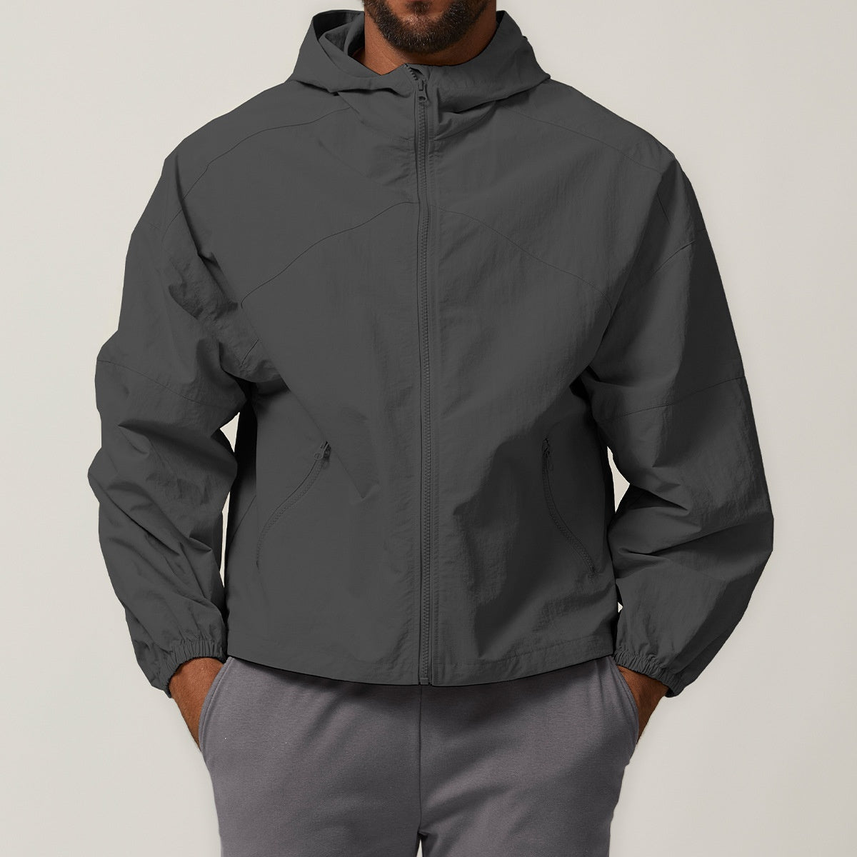 citywalk camping waterproof windproof zipper jacket hiking mountaineering hooded hooded outdoor coat