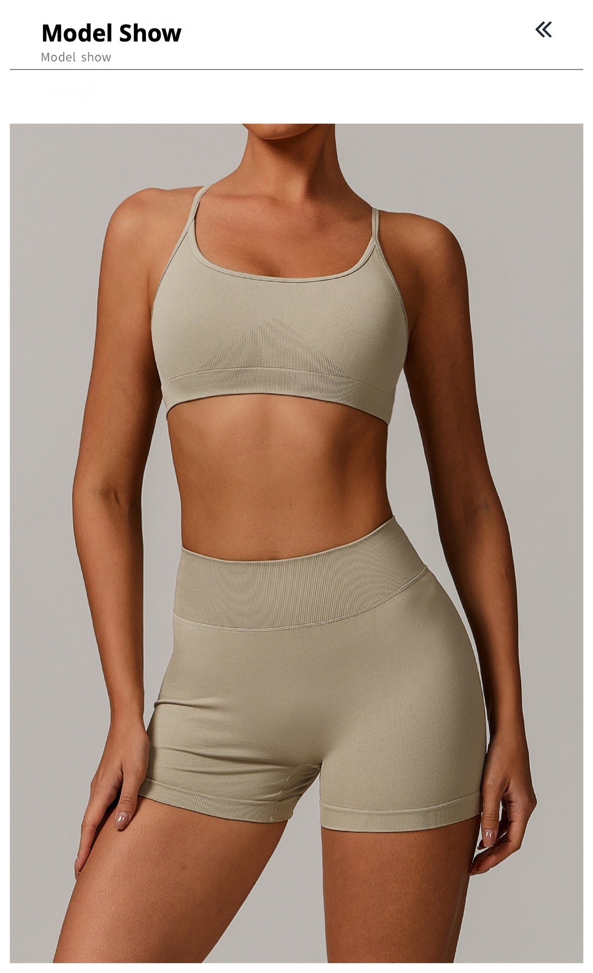 Beautiful back camisole running yoga fitness vest sports bra padded low impact spaghetti strap tops