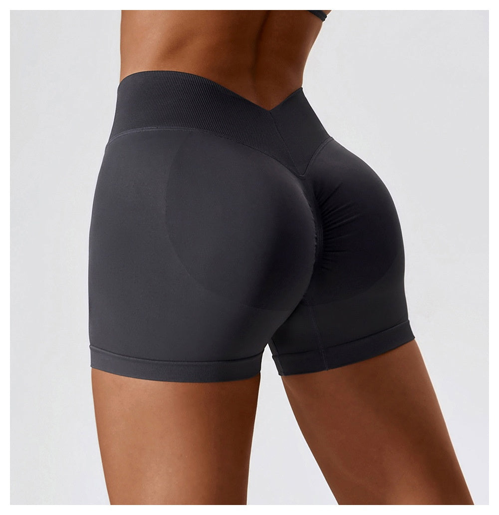 Shorts Sports Running High Waist Yoga Fitness Cycling Outdoor Leisure Hip Lifting Abdomen Slimming Seamless No Embarrassing Lines