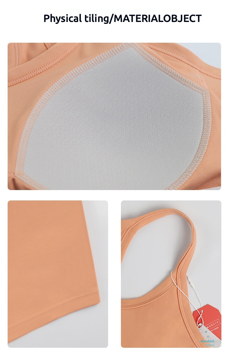 Beautiful back High strength Outdoor Yoga Running Fitness Strong wrap Gather Fixed chest pad Seamless Antibacterial Comfort