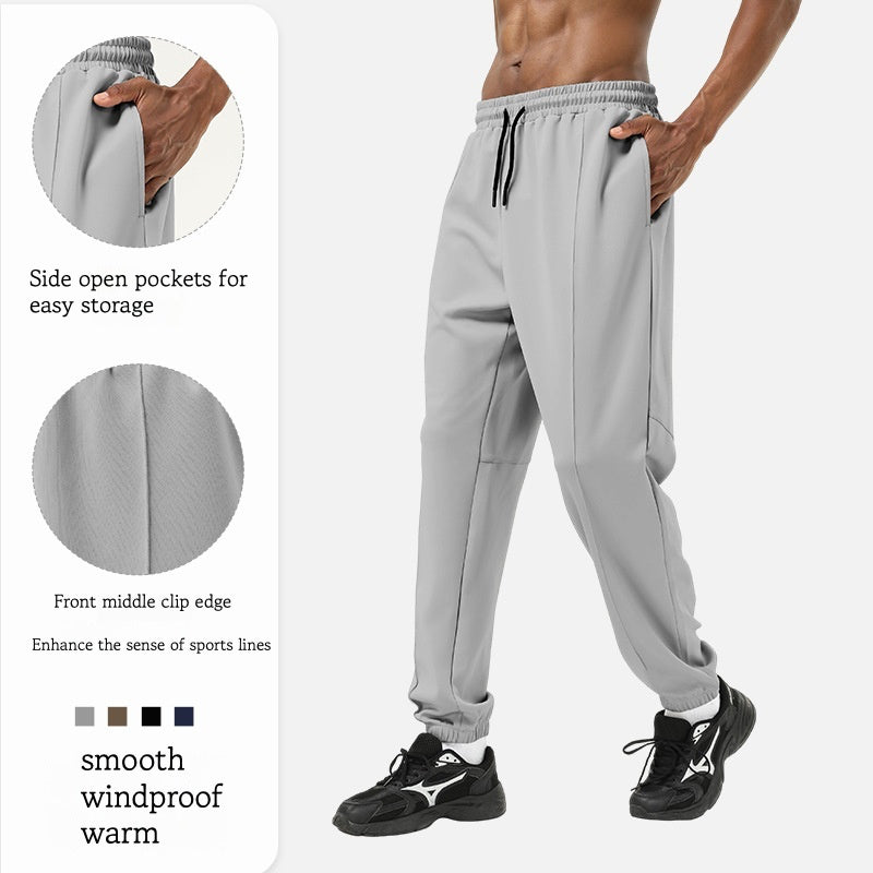 Trousers running training warm loose thick style leggings fitness sports autumn and winter thick style
