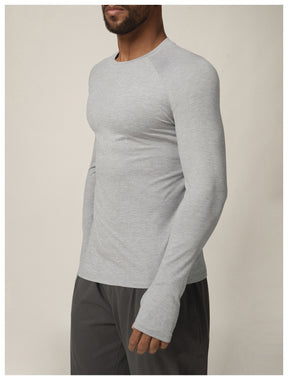 Quick-drying long-sleeved T-shirt autumn and winter running fitness tennis training stretch tops outdoor running fitness clothes with finger sleeves