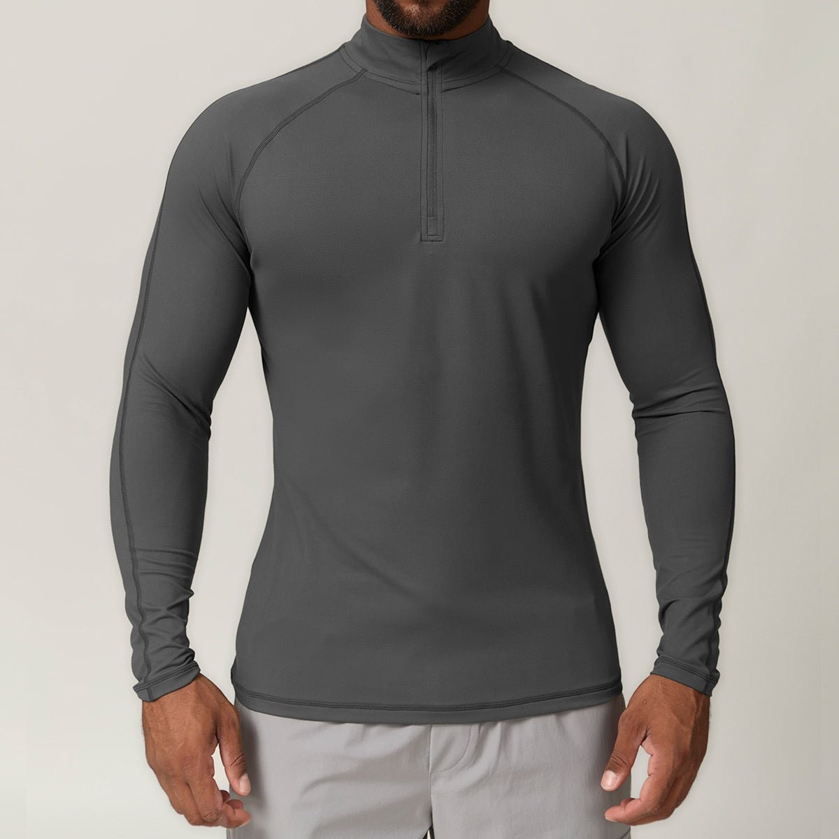 Tops Outdoor Fitness Running Quick Dry Long Sleeve Sports Zipper T-shirt Sports Casual Tops