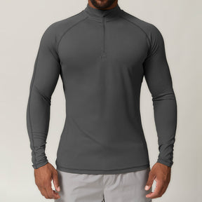 Tops Outdoor Fitness Running Quick Dry Long Sleeve Sports Zipper T-shirt Sports Casual Tops