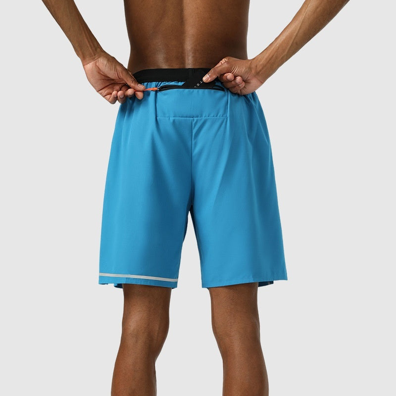 Shorts Breathable Stretch Quick Dry Basketball Shorts Fitness Sports Reflective Strips Pockets