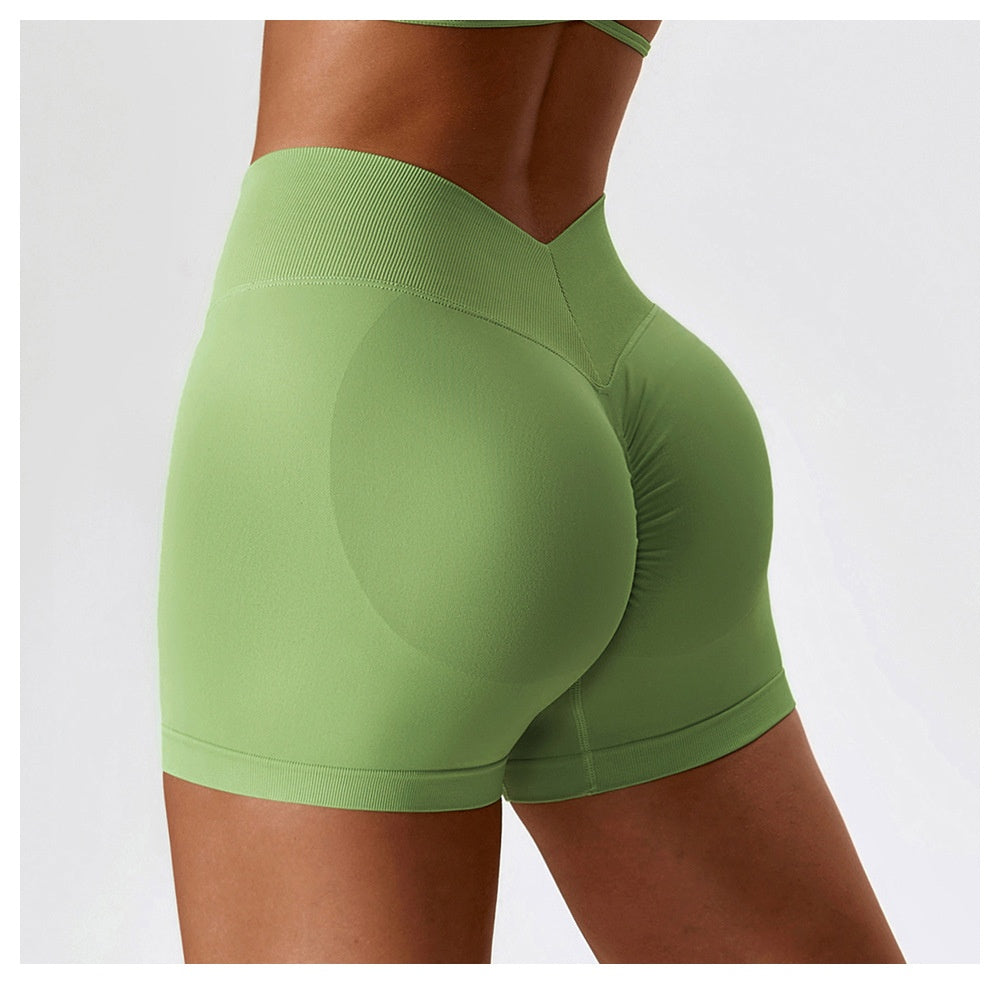 Shorts Sports Running High Waist Yoga Fitness Cycling Outdoor Leisure Hip Lifting Abdomen Slimming Seamless No Embarrassing Lines