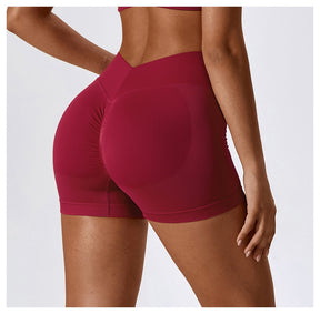 Shorts Sports Running High Waist Yoga Fitness Cycling Outdoor Leisure Hip Lifting Abdomen Slimming Seamless No Embarrassing Lines