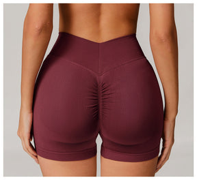 Shorts Sports Running High Waist Yoga Fitness Cycling Outdoor Leisure Hip Lifting Abdomen Slimming Seamless No Embarrassing Lines
