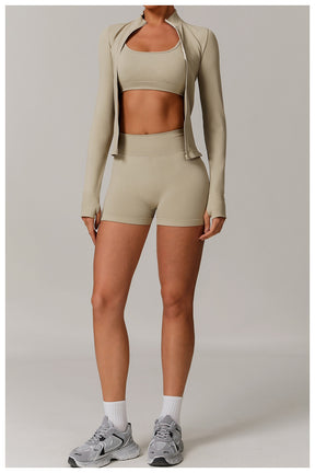 Shorts Sports Running High Waist Yoga Fitness Cycling Outdoor Leisure Hip Lifting Abdomen Slimming Seamless No Embarrassing Lines