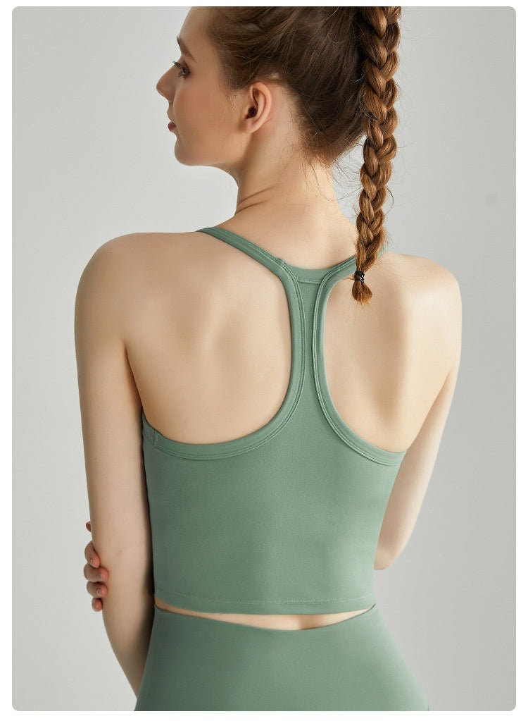 Beautiful back High strength Outdoor Yoga Running Fitness Strong wrap Gather Fixed chest pad Seamless Antibacterial Comfort
