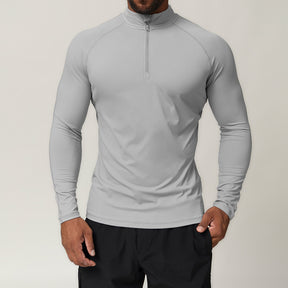 Tops Outdoor Fitness Running Quick Dry Long Sleeve Sports Zipper T-shirt Sports Casual Tops
