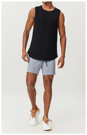 Men's Cotton Tank Tops Workout Gym Moisture Wicking T Shirts Muscle Athletic Sleeveless Top