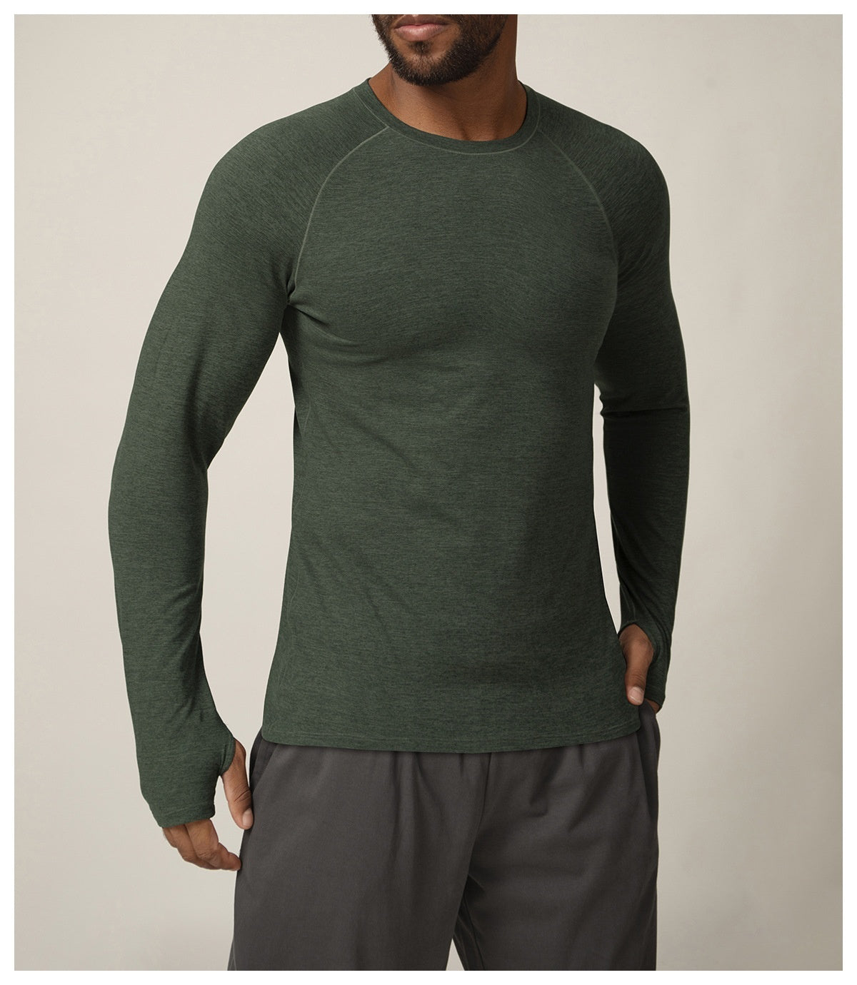 Quick-drying long-sleeved T-shirt autumn and winter running fitness tennis training stretch tops outdoor running fitness clothes with finger sleeves