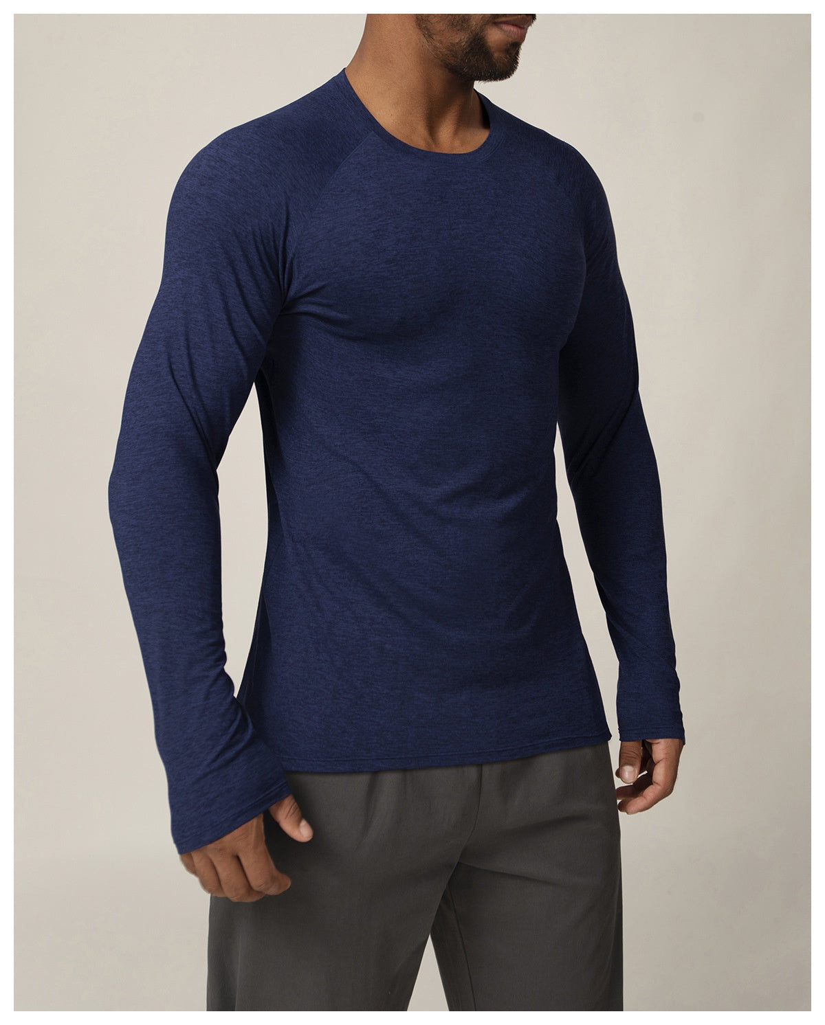 Quick-drying long-sleeved T-shirt autumn and winter running fitness tennis training stretch tops outdoor running fitness clothes with finger sleeves