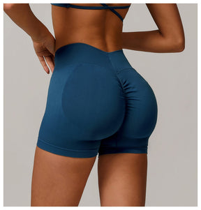Shorts Sports Running High Waist Yoga Fitness Cycling Outdoor Leisure Hip Lifting Abdomen Slimming Seamless No Embarrassing Lines