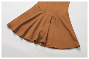 Fake two-piece dress anti-exposure outdoor running fitness tennis skirt bottoming nude feeling sports