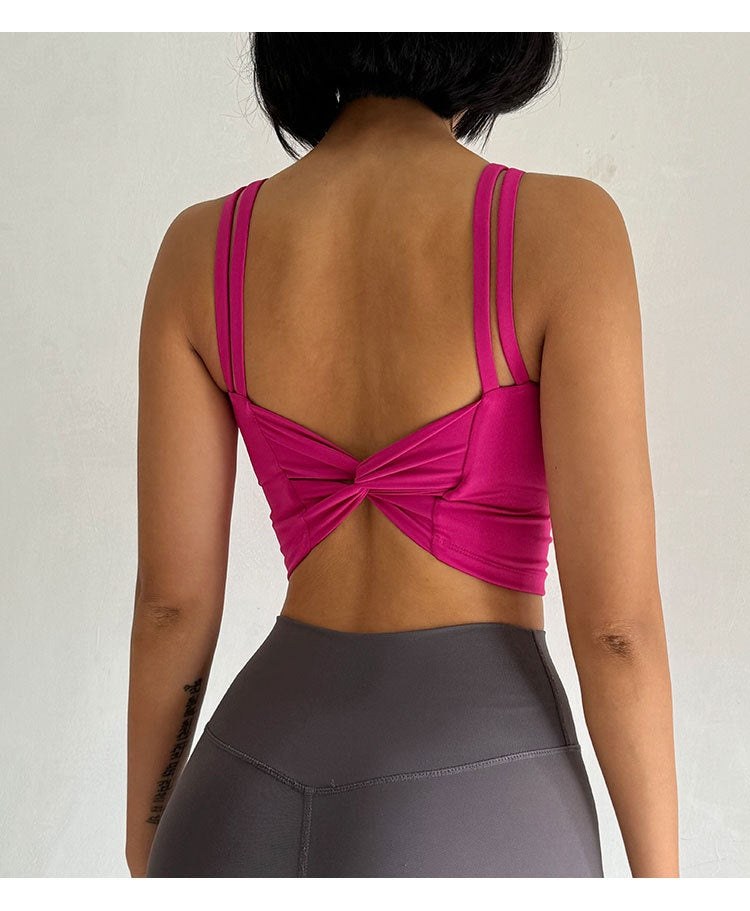 New style bowknot high strength  running  yoga good wrapping  gathering beautiful back quick drying