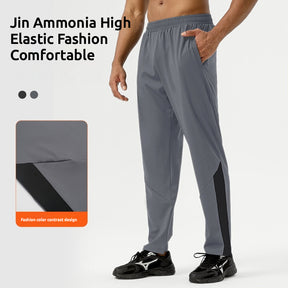 2025 new sports trousers high elastic training pants quick-drying breathable comfortable loose running fitness cycling leisure